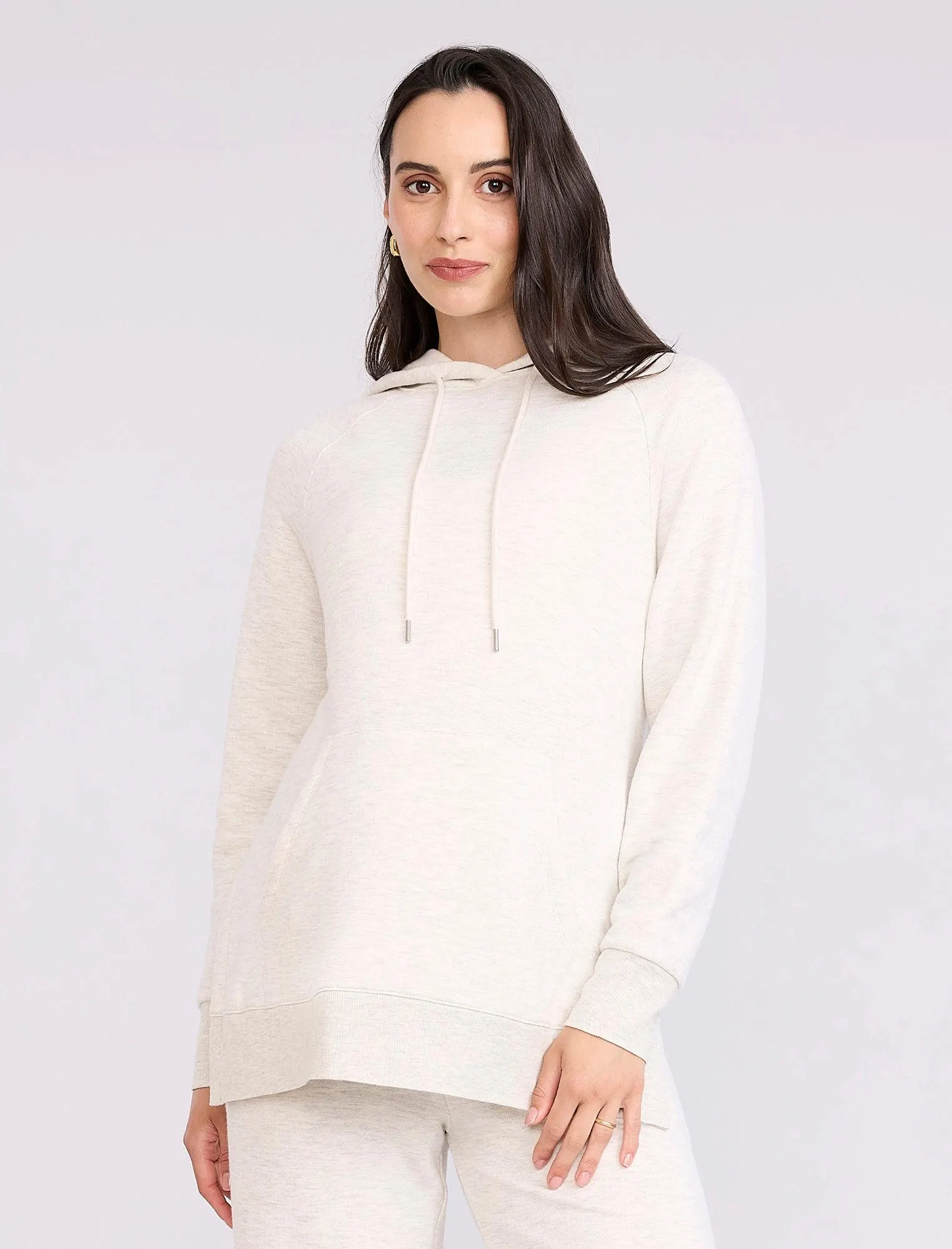 Maternity Tunic Hoodie with Side Slits