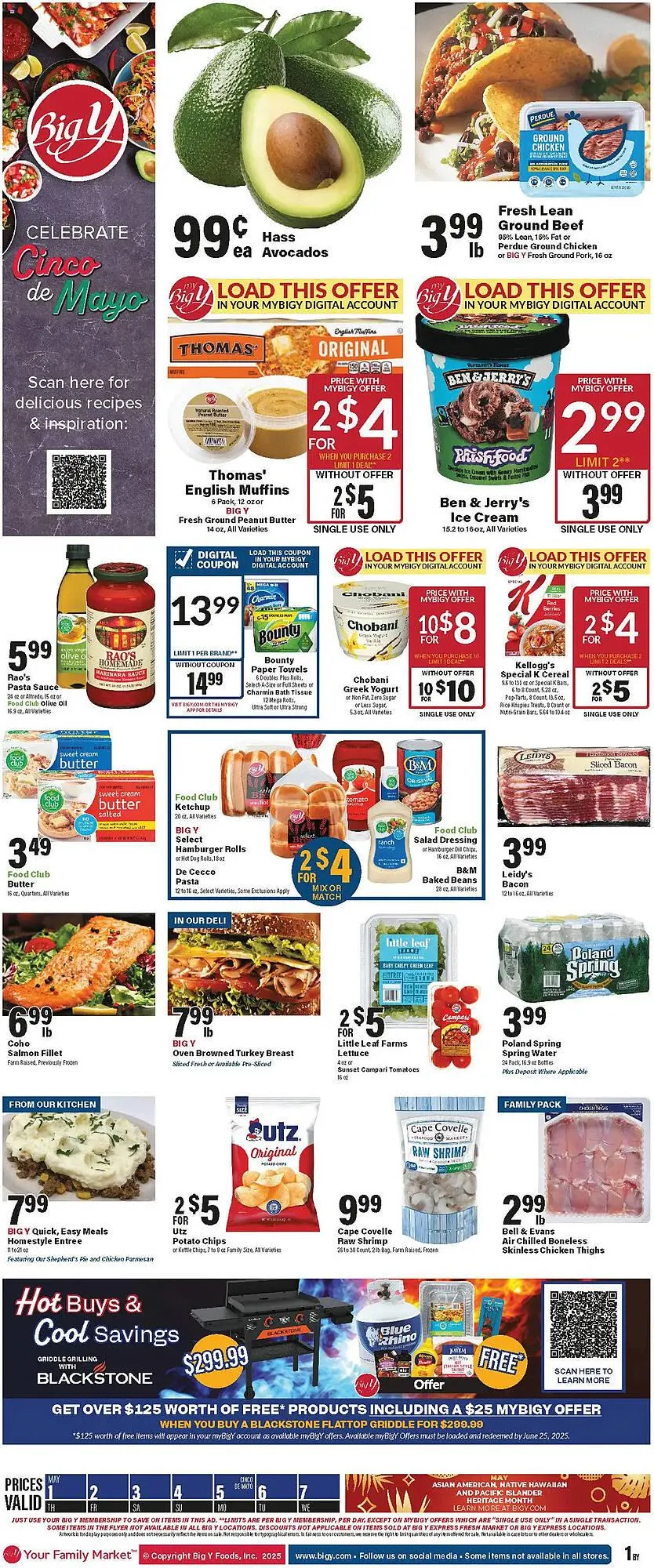 Weekly ad Big Y Weekly Ad from May 1 to May 7 2025 - Page 1
