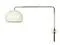 Italian White Painted & Chrome Plated Metal Extendable Arm Wall Lamp, 1970s