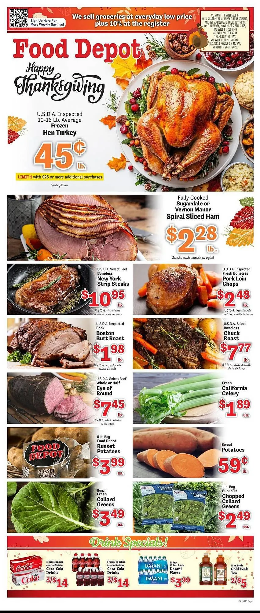 Weekly ad Food Depot weekly ad from November 17 to November 30 2025 - Page 1