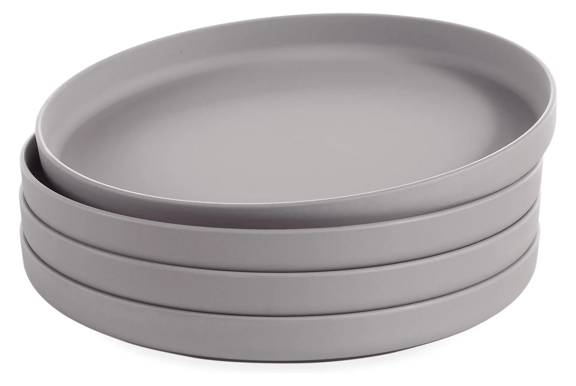 Namu 8 diam Salad/Dessert Plate Set of Four in Pebble Grey