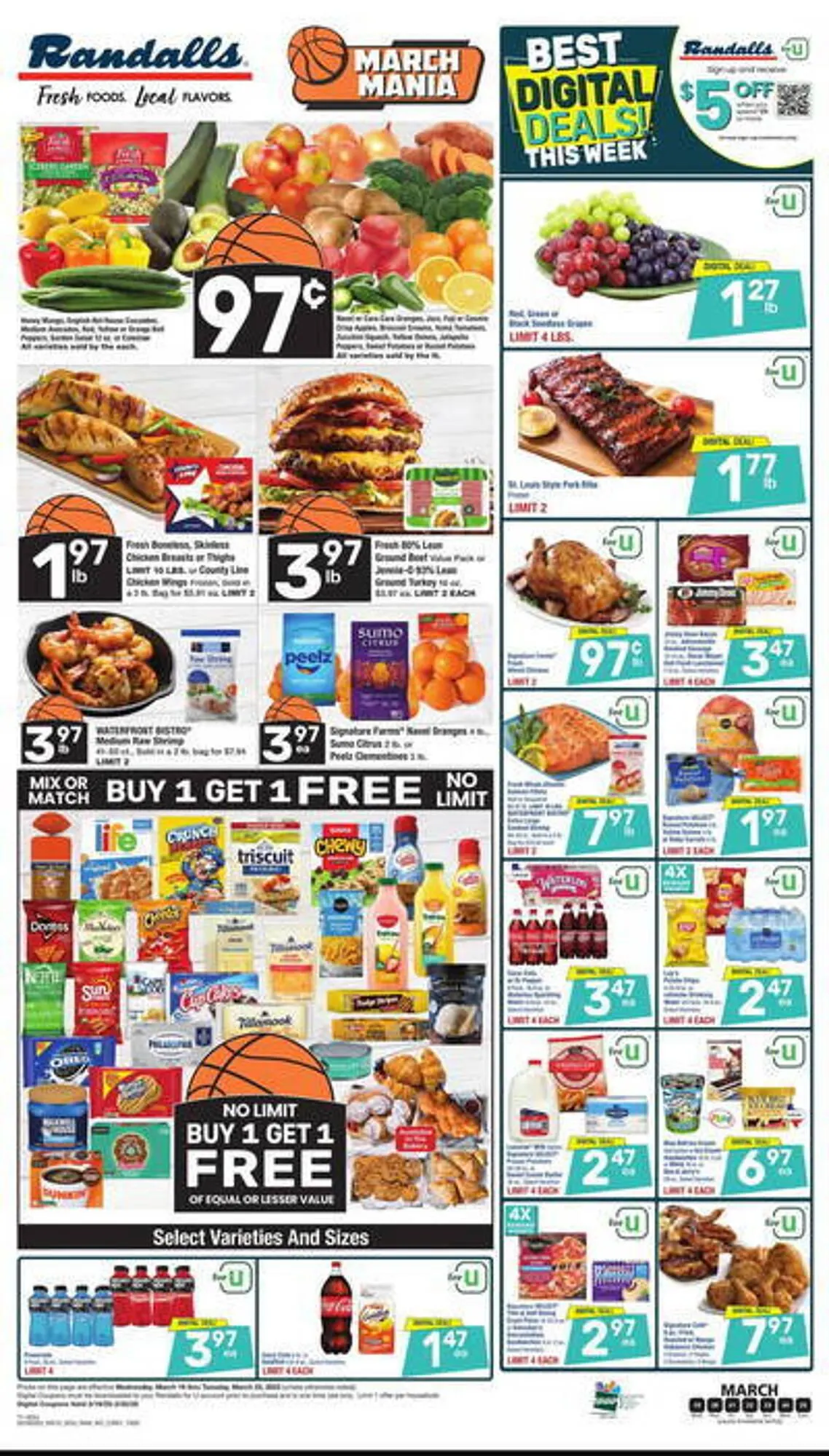 Weekly ad Randalls Weekly Ad from March 19 to March 25 2025 - Page 1