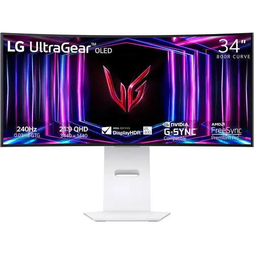 LG 34'' UltraGear OLED Curved Gaming Monitor WQHD w/ 240Hz Refresh Rate Open Box