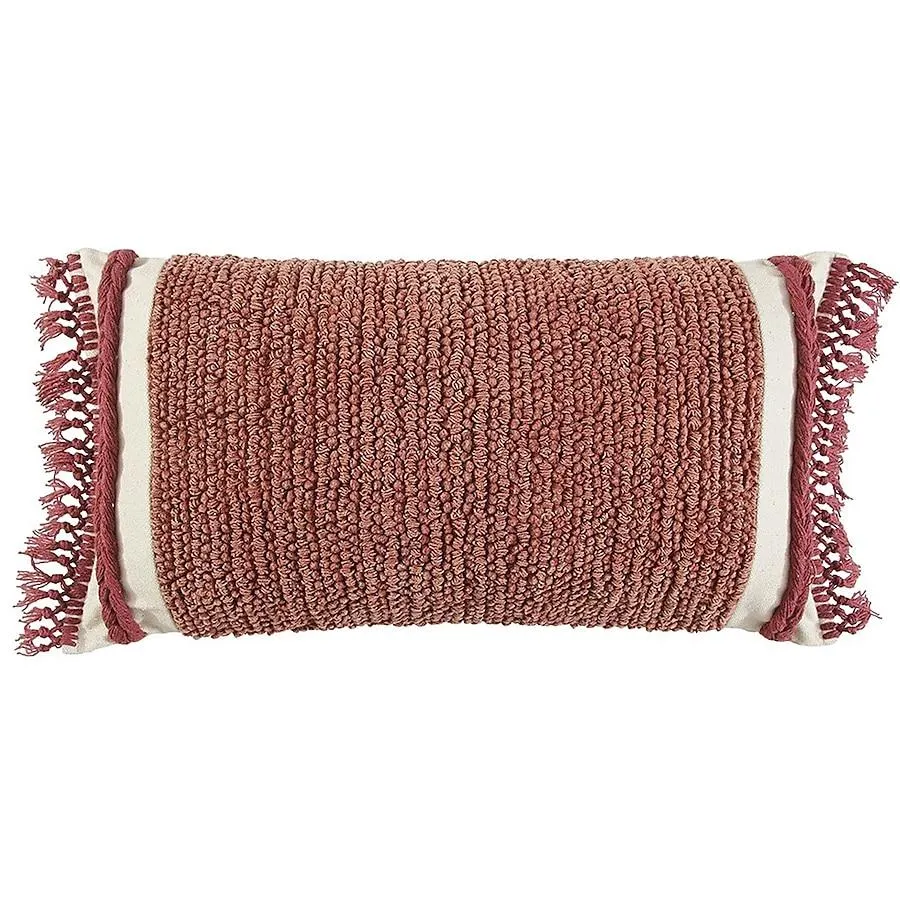 HomeRoots 14-in x 26-in Rust Rectangular Indoor Decorative Pillow