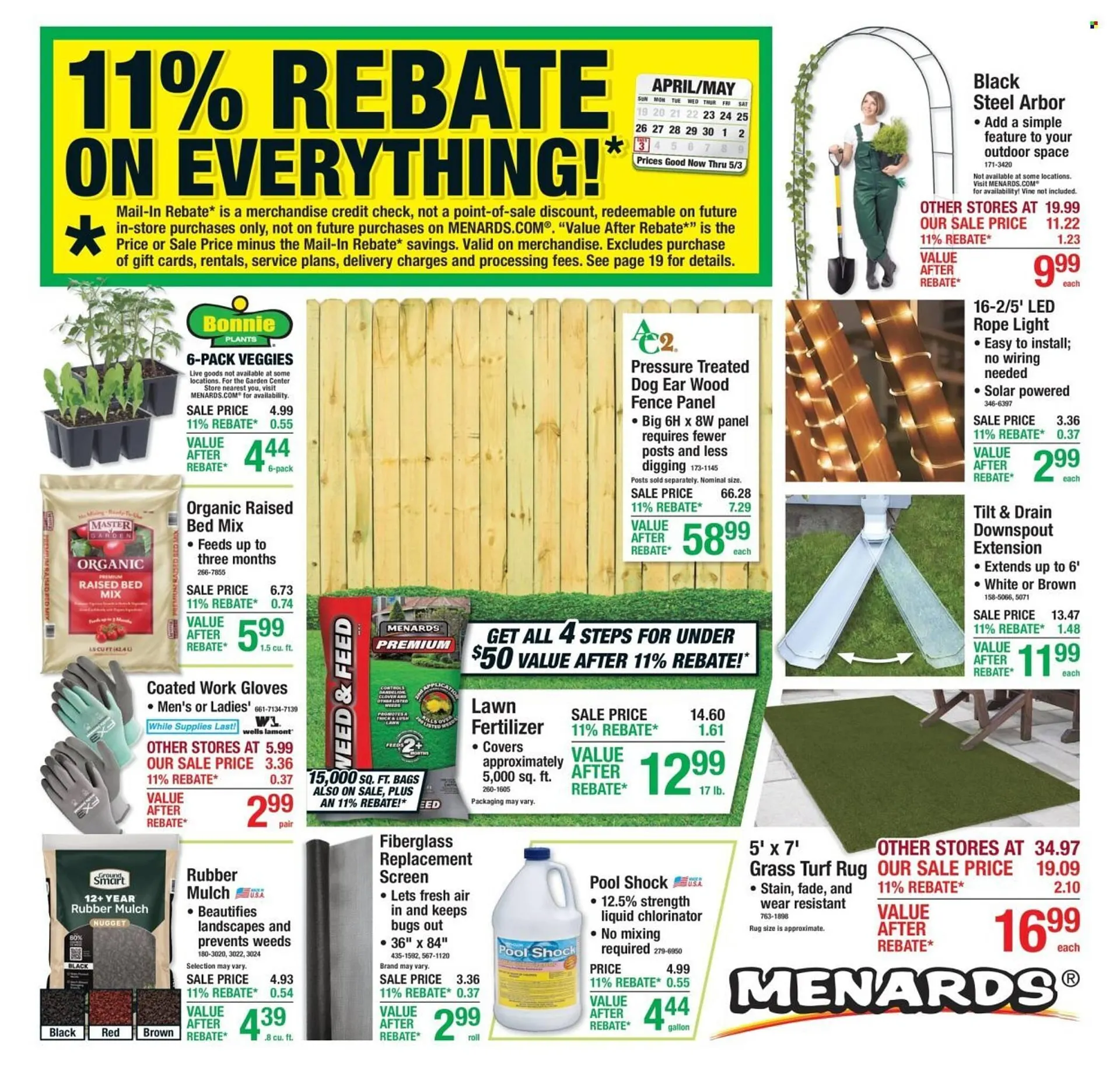 Menards weekly ad - 1