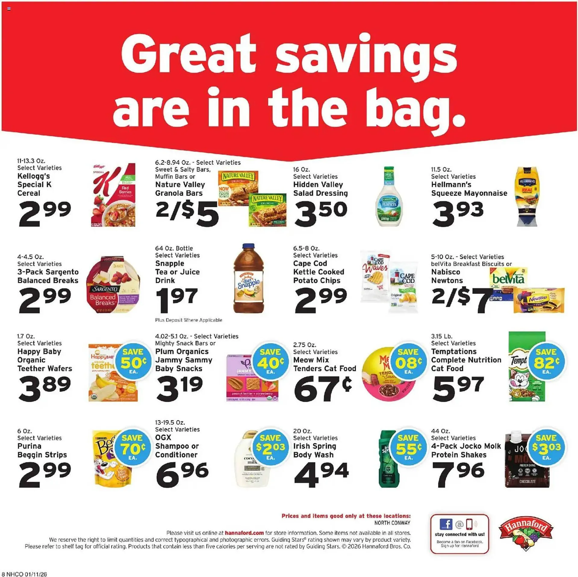 Weekly ad Hannaford flyer from January 11 to January 18 2026 - Page 8