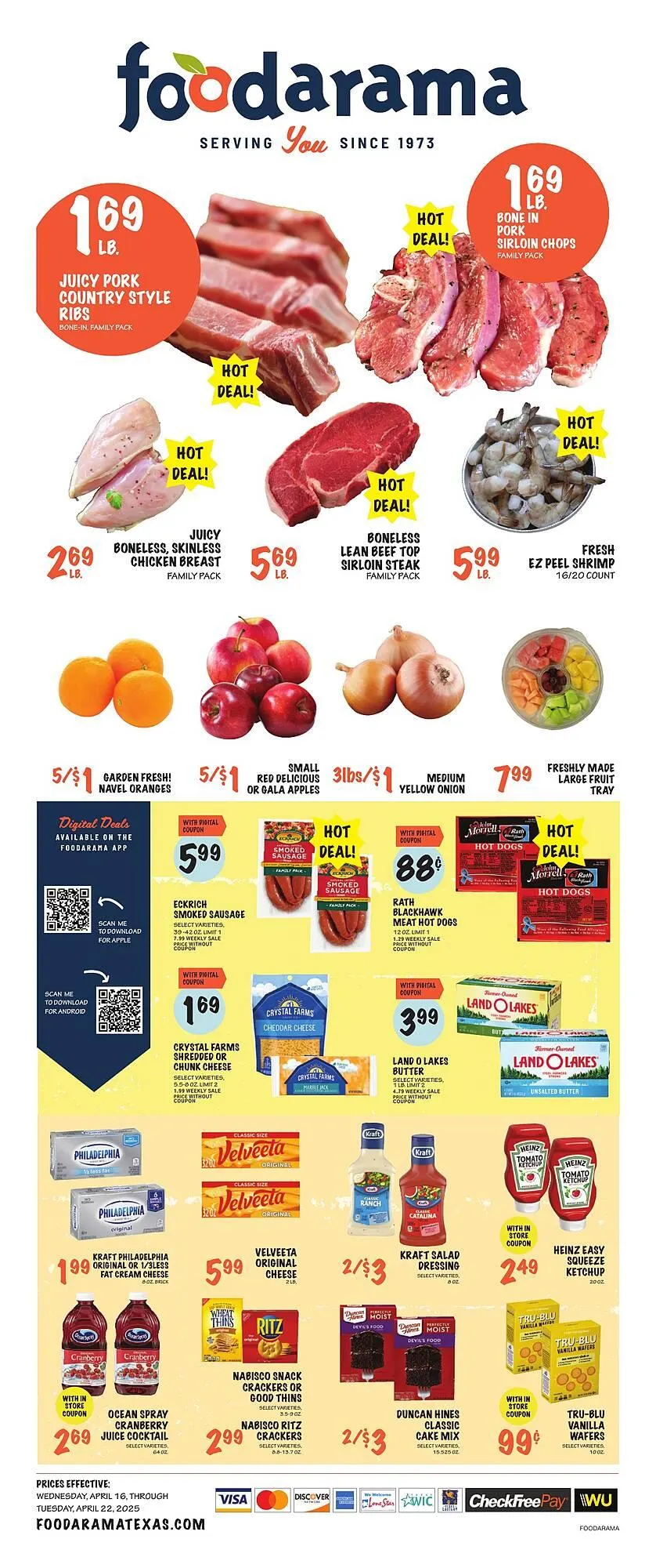 Weekly ad Foodarama Weekly Ad from April 16 to April 22 2025 - Page 1