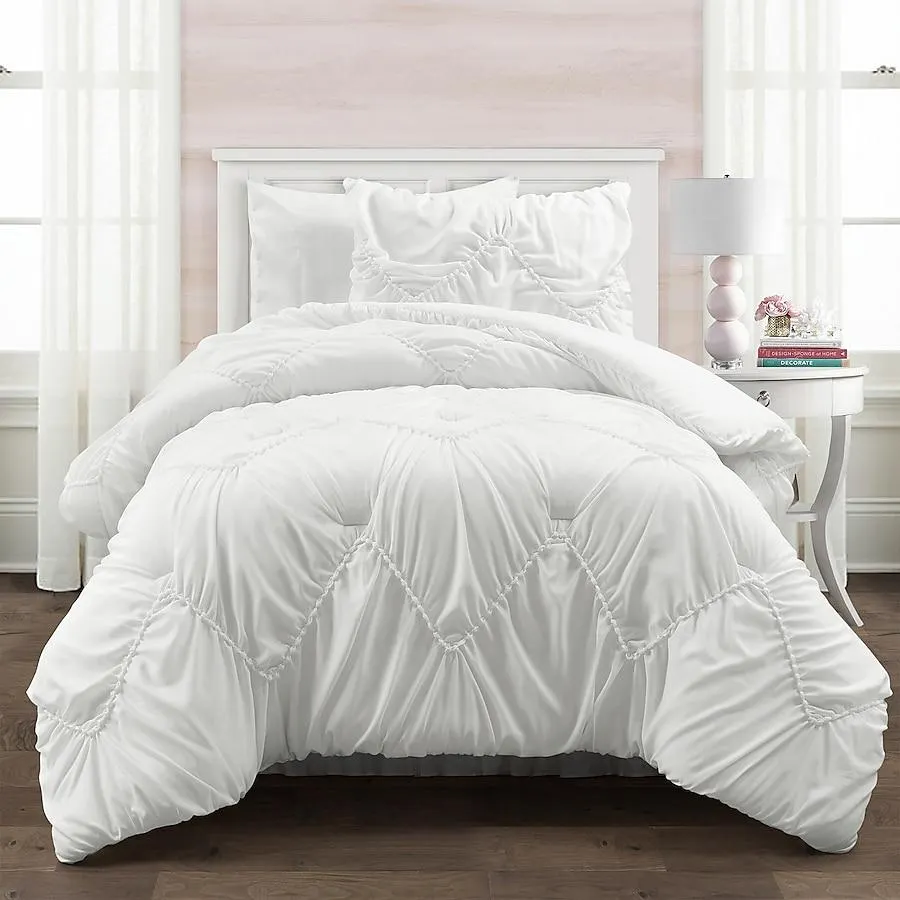 Lush Decor White Solid Twin/Twin XL Comforter