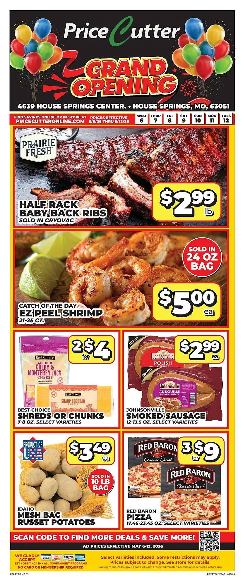 Weekly ad Price Cutter weekly ad from May 6 to May 12 2026 - Page 1