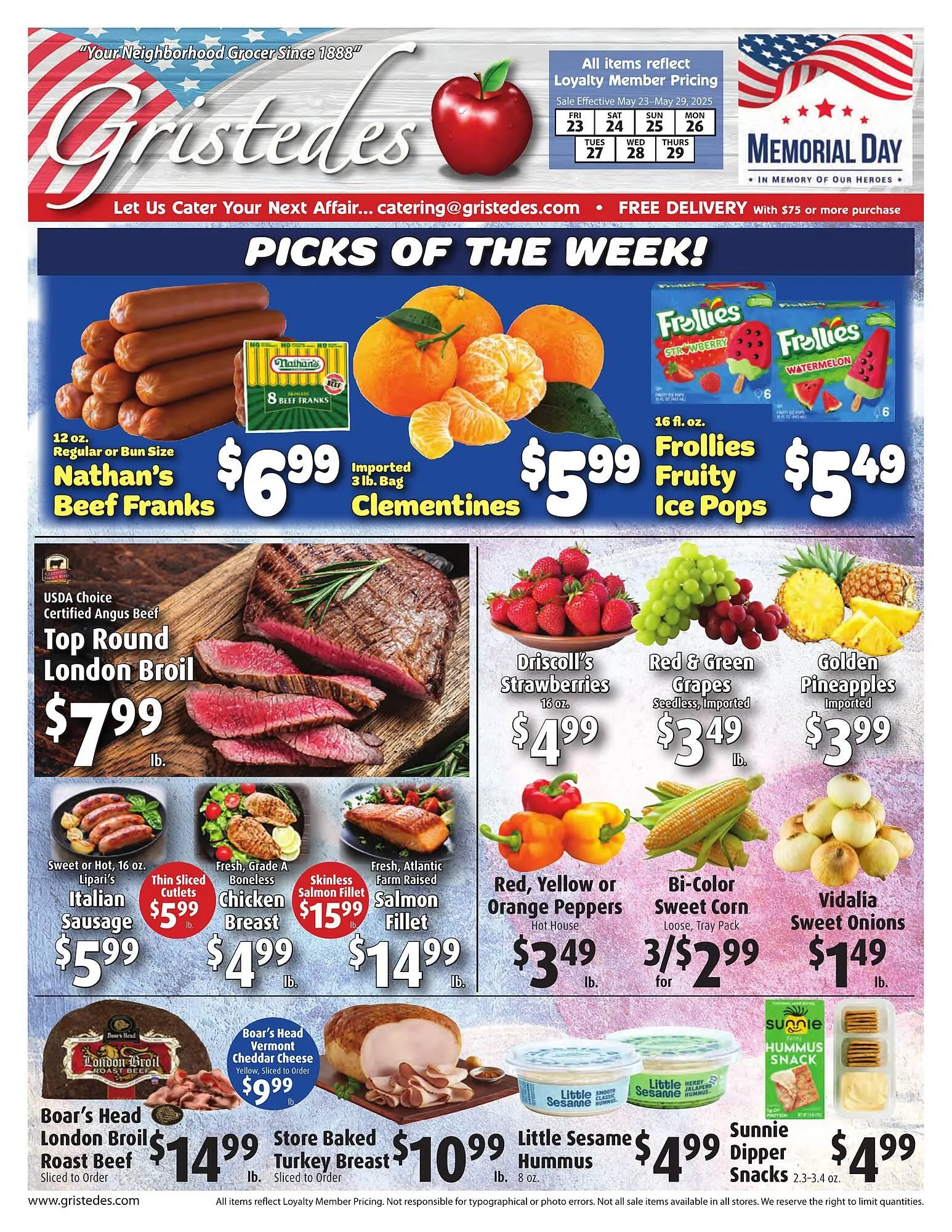 Weekly ad Gristedes Weekly Ad from May 23 to May 29 2025 - Page 1
