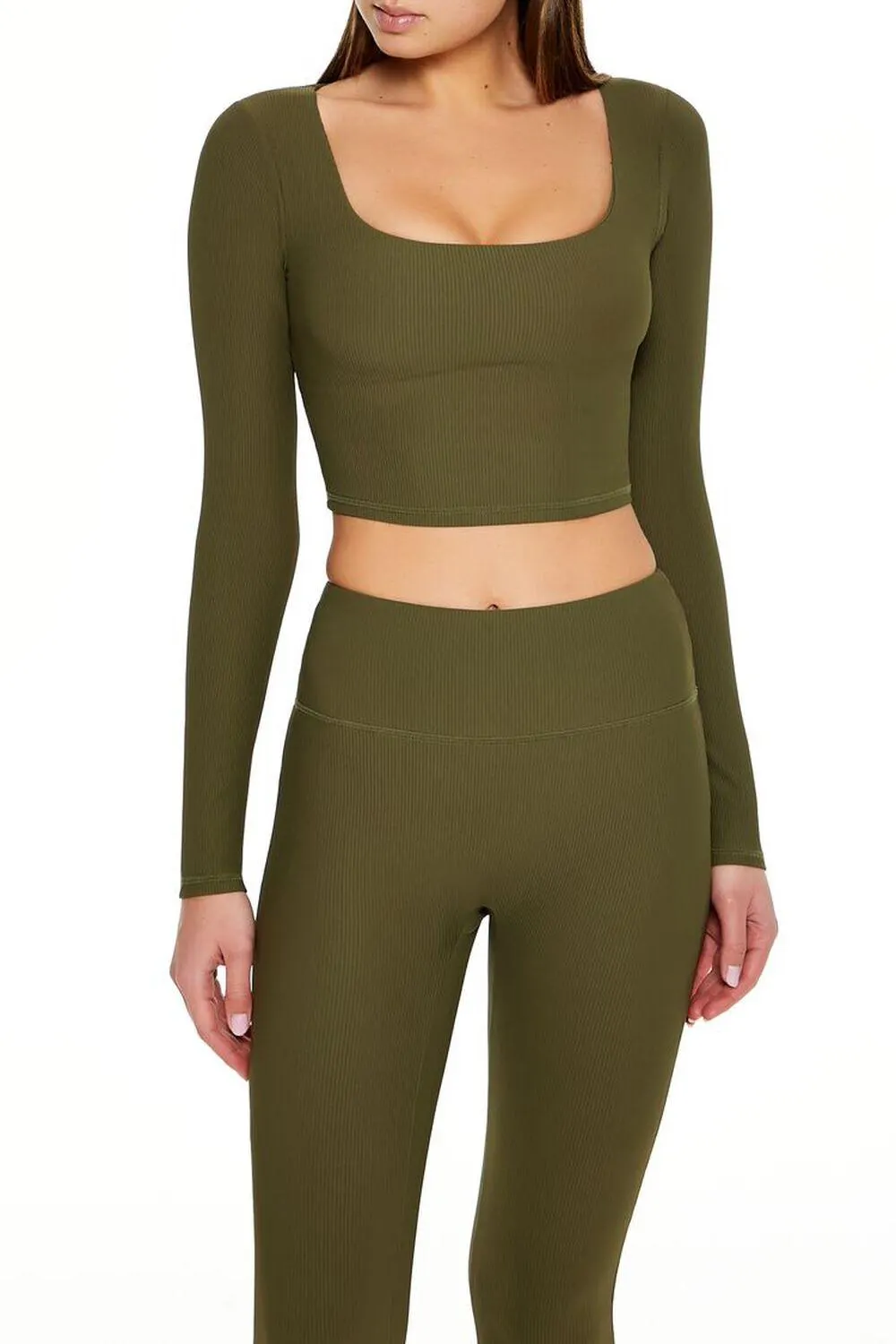 Active Square-Neck Crop Top