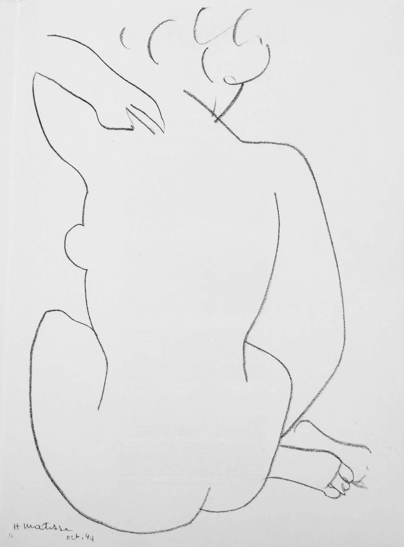 Matisse, Figure Study, Derrière le miroir (after)