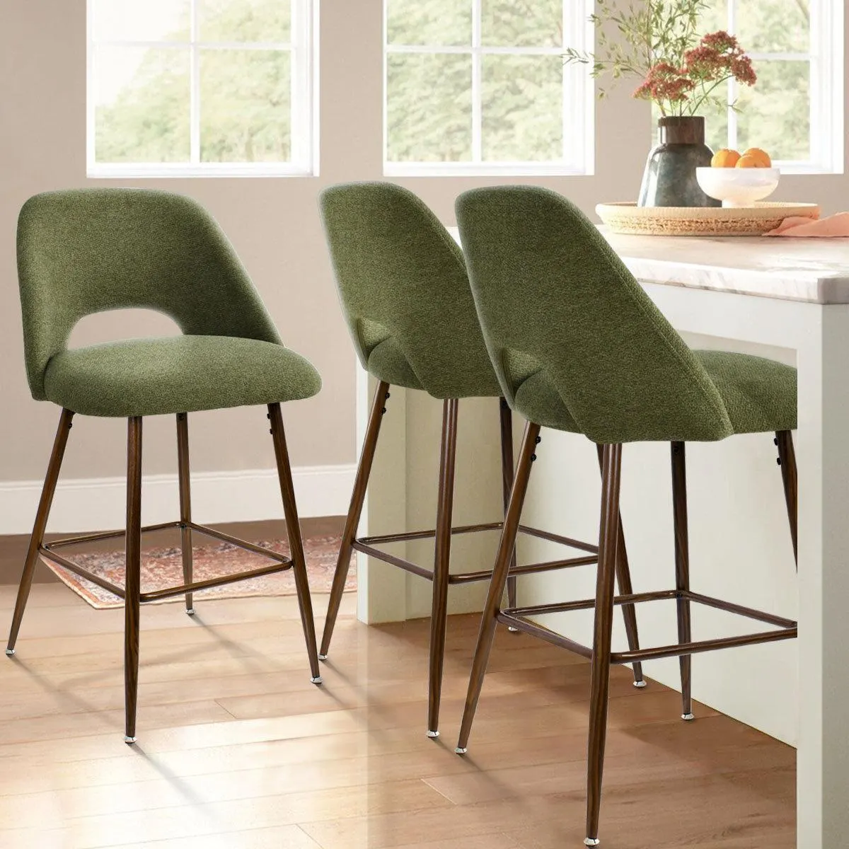 Berneta 26" Upholstered Counter Stools