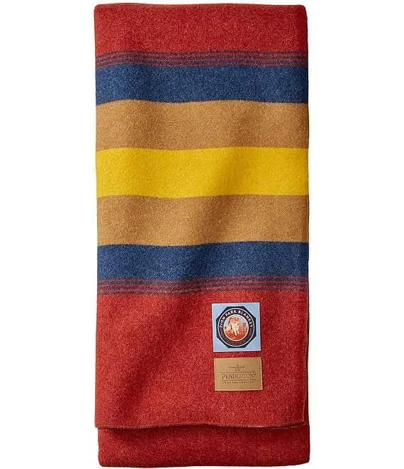 National Park Zion Striped Wool Blanket