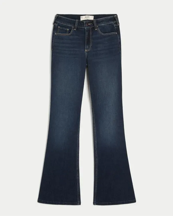Curvy Mid-Rise Dark Wash Boot Jeans