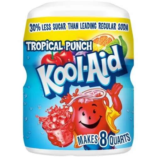 Kool-Aid Tropical Punch Drink Mix Canister