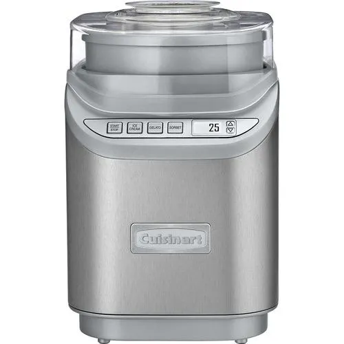 Cuisinart ICE-70 Electronic Ice Cream Maker; Brushed Chrome - Open Box