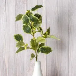 Artificial Holly and Green Berry Stem