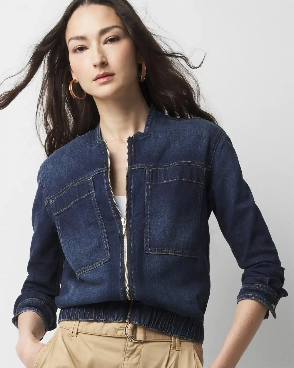 Denim Bomber Jacket