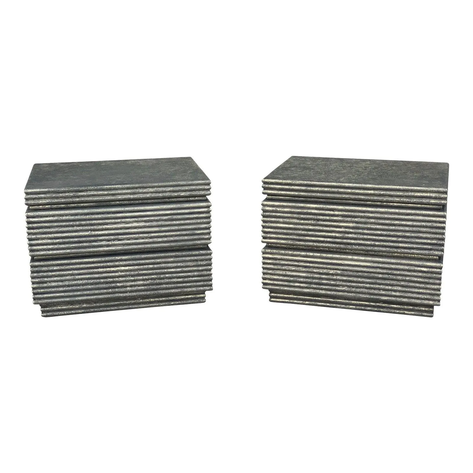 Brutalist Nightstands - A Pair