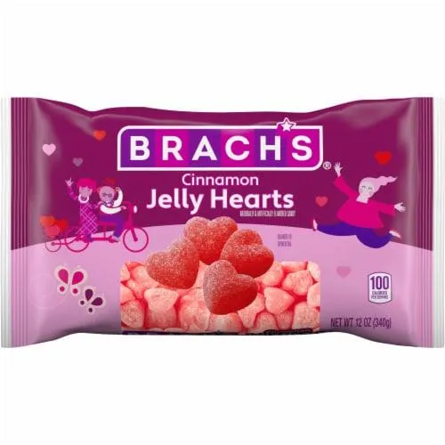 Brach's Cinnamon Jelly Hearts, 12 oz Bag