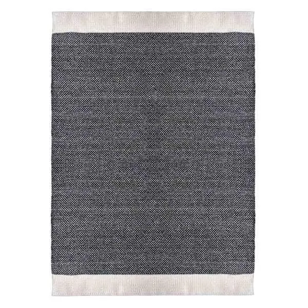 (A497) Crosby St. Grey Verve Knotted Woven Area Rug, 8x10