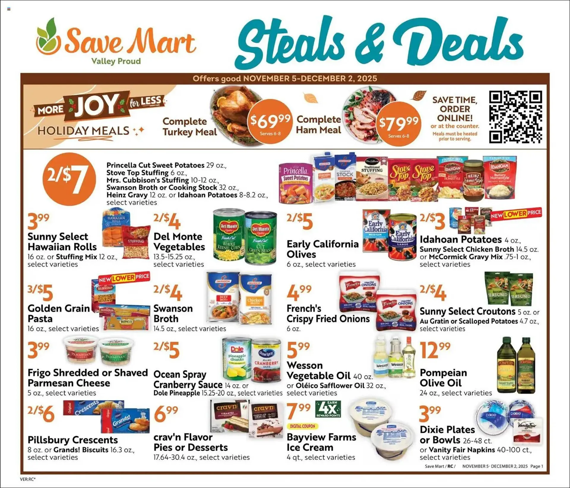 Weekly ad Save Mart weekly ad from November 5 to December 2 2025 - Page 1