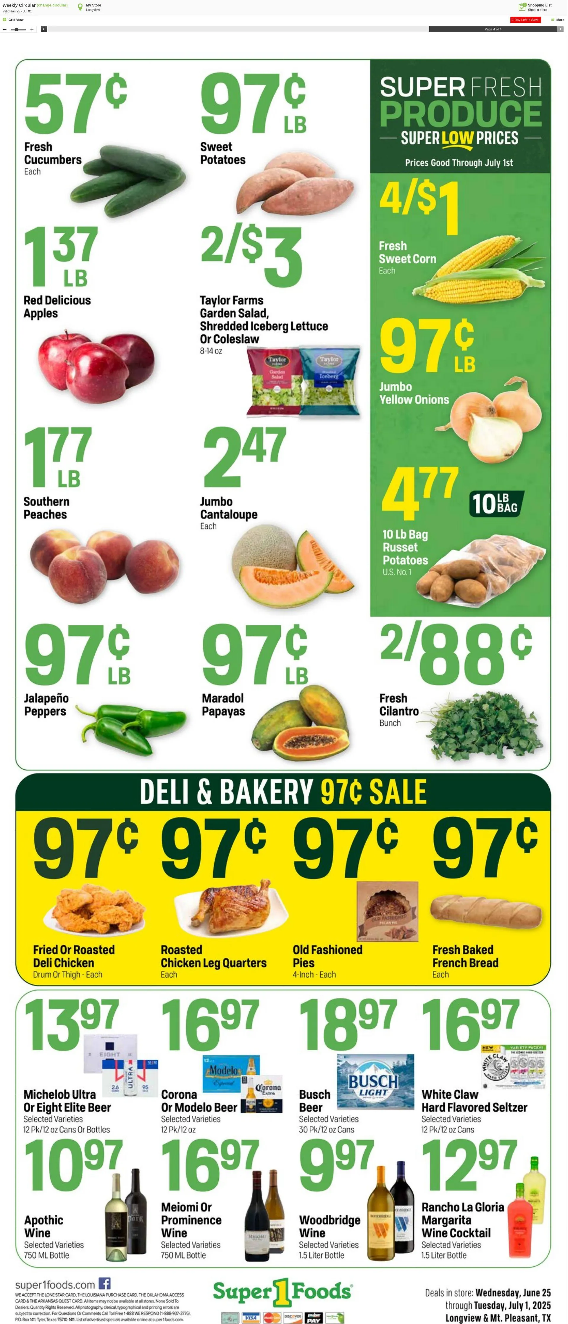 Weekly ad Super1Foods from July 2 to July 8 2025 - Page 4