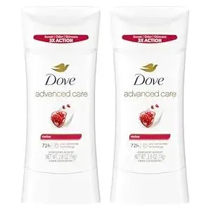 Dove Advanced Care Antiperspirant Deodorant for Women Twin Pack Revive 72 hour sweat and odor protection 2.6 oz (Packaging May Vary)