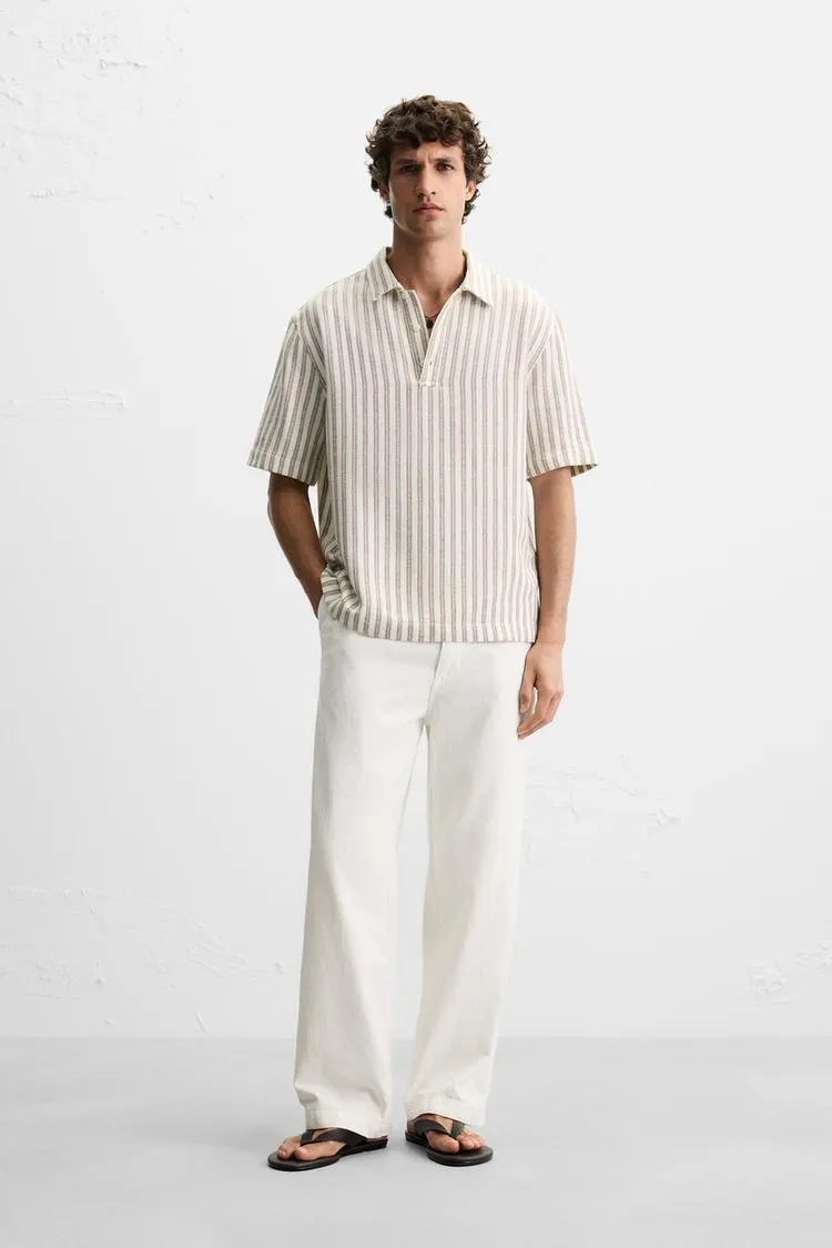 TEXTURED POLO SHIRT