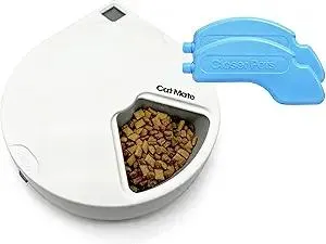 Cat Mate C500 - 5 Meal Digital Automatic Feeder with Ice Packs for Cats and Small Dogs