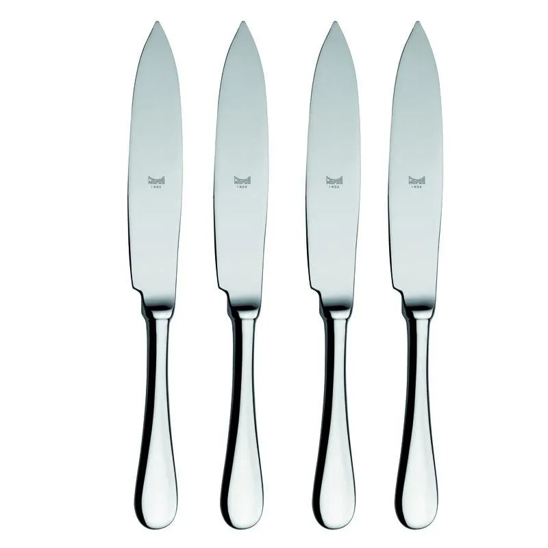 4-Piece Steak Knife Set in Mirror