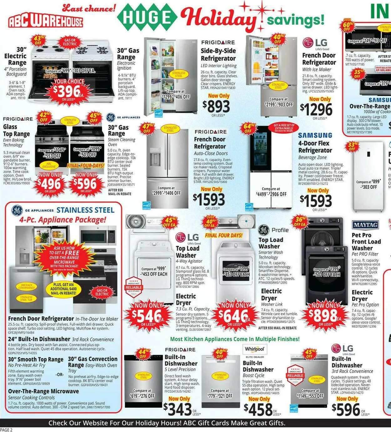 Weekly ad ABC Warehouse Current weekly ad from December 21 to December 27 2025 - Page 2