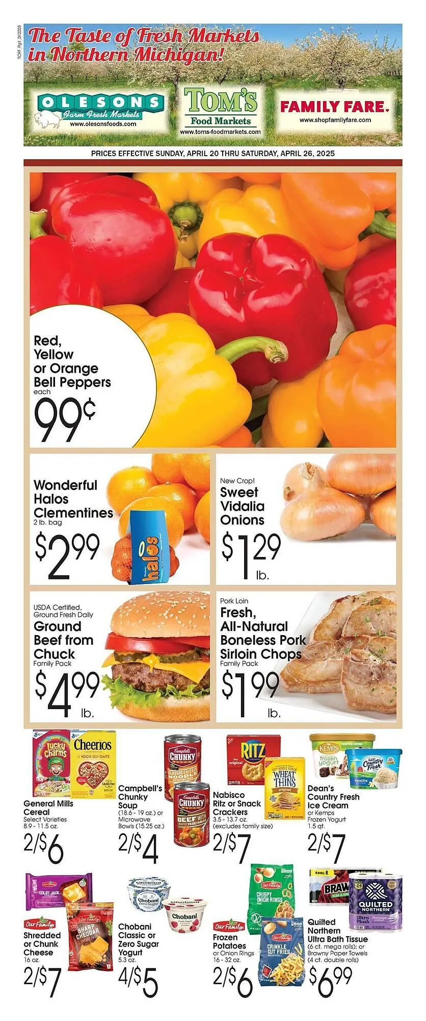 Weekly ad Family Fare Weekly Ad from April 17 to April 26 2025 - Page 1