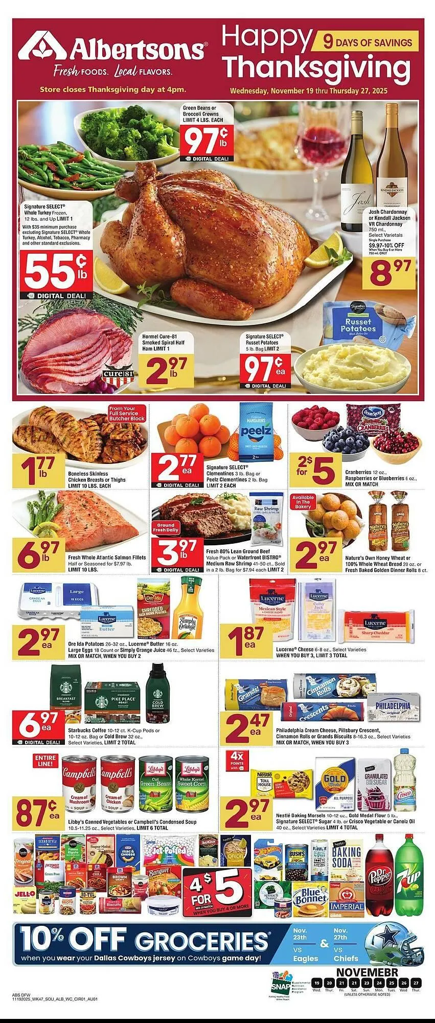 Weekly ad Albertsons weekly ad from November 19 to November 27 2025 - Page 1