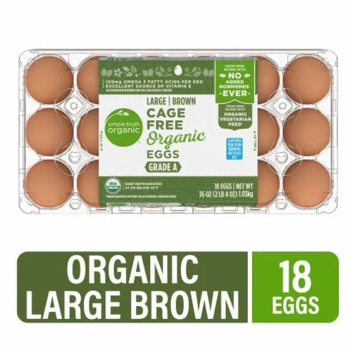 Simple Truth Organic™ Cage Free Grade A Large Brown Eggs