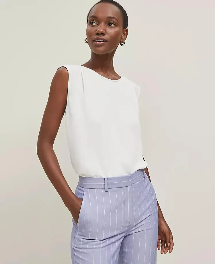 Sleeveless Crew Neck Top