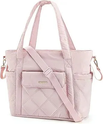 mommore Diaper Bag Tote Small Baby Bag with Insulated Pockets, Lightweight Mommy Tote with Stroller Straps, Nurse Gym Travel