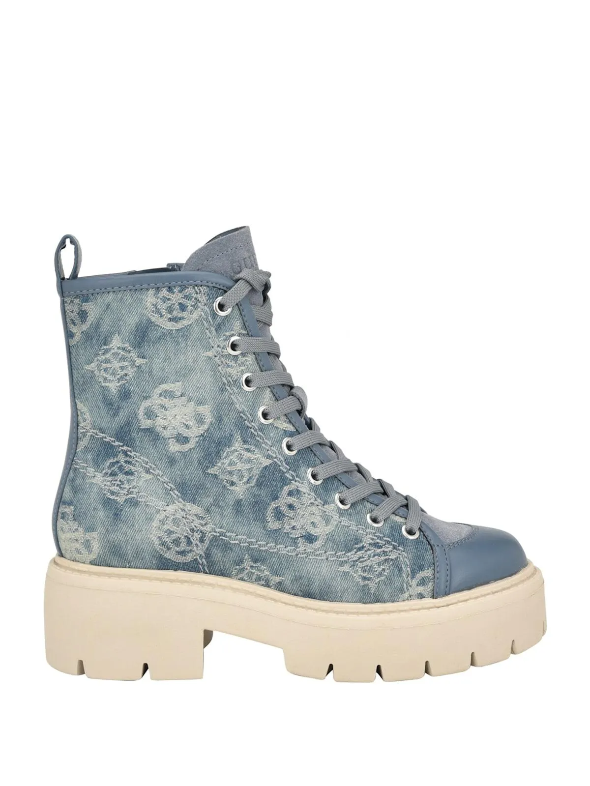Shutter Denim Peony Utility Boots