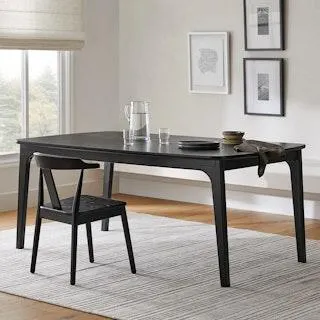 Plumas 71" Dining Table - Black Ash