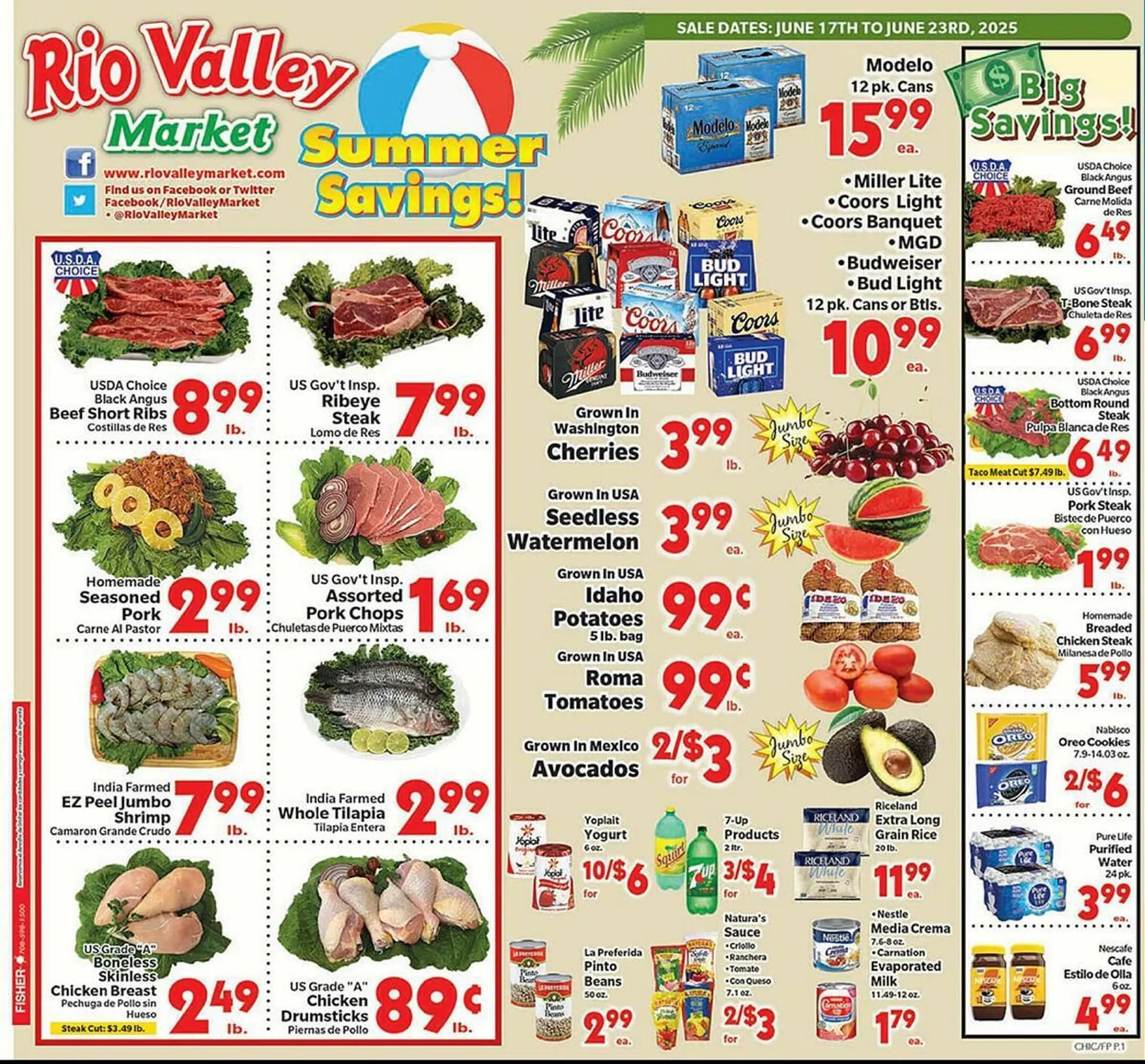 Rio Valley Market Weekly Ad - 1