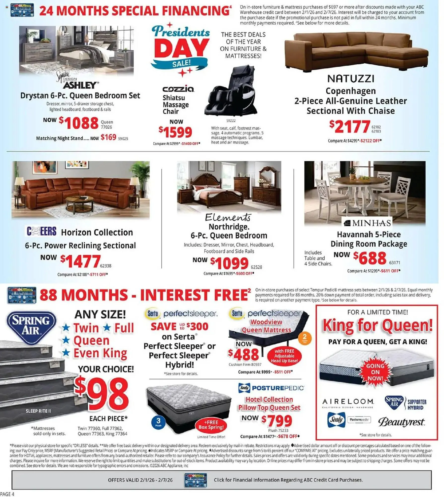 Weekly ad ABC Warehouse weekly ad from February 2 to February 7 2026 - Page 4
