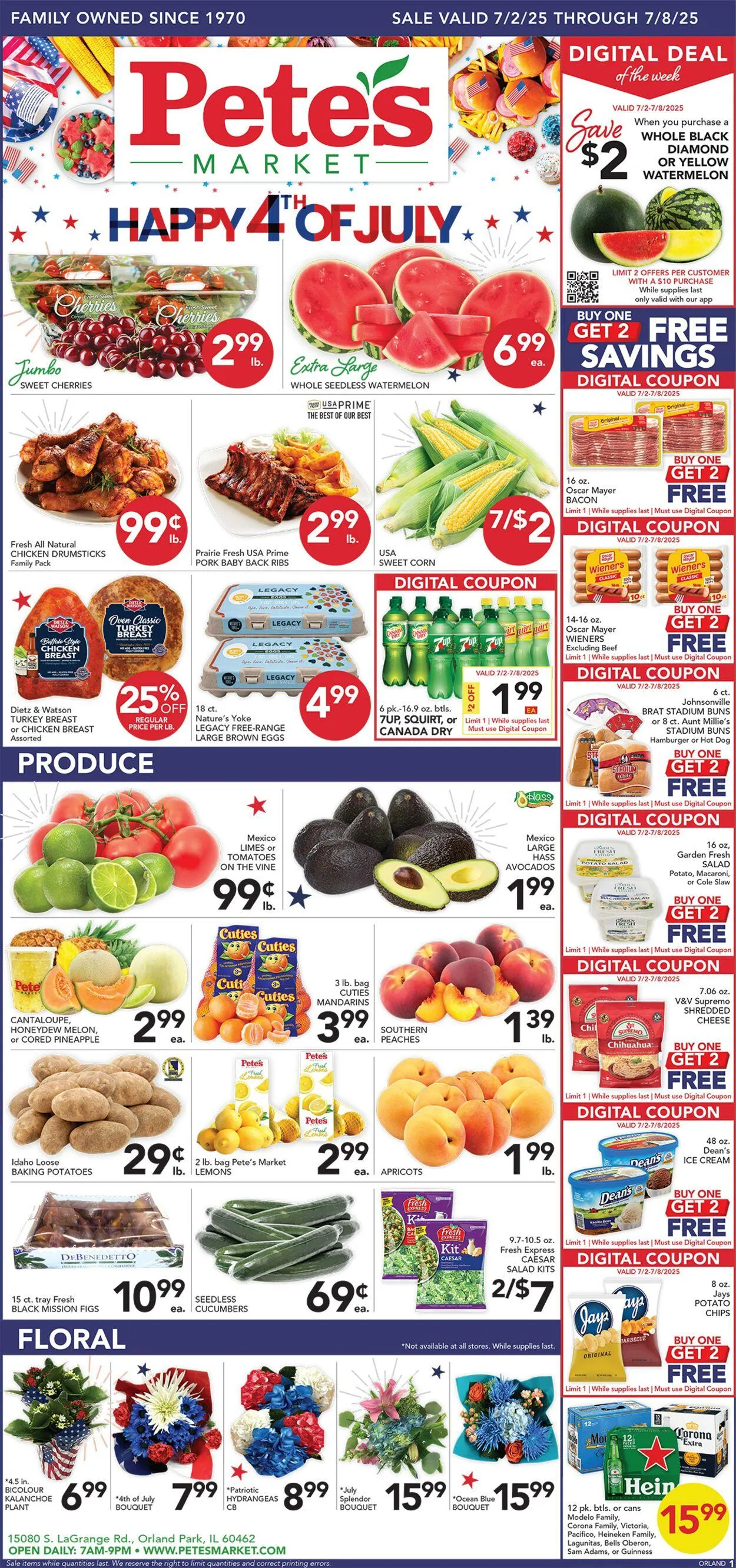 Weekly ad Pete's Fresh Market Current weekly ad from June 25 to July 1 2025 - Page 1
