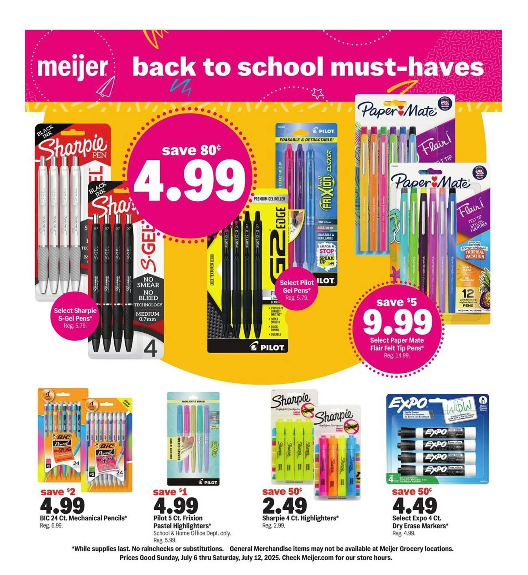 Weekly ad Meijer Weekly Ad from July 6 to July 12 2025 - Page 1