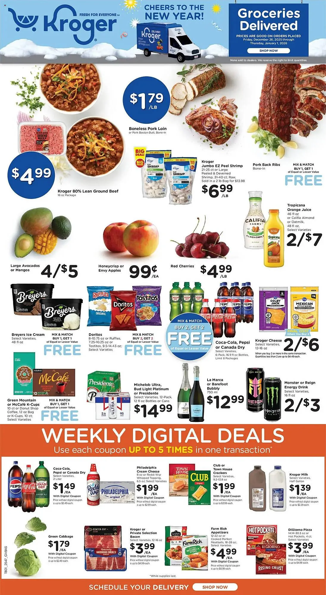 Weekly ad Kroger weekly ad from December 26 to January 2 2026 - Page 1