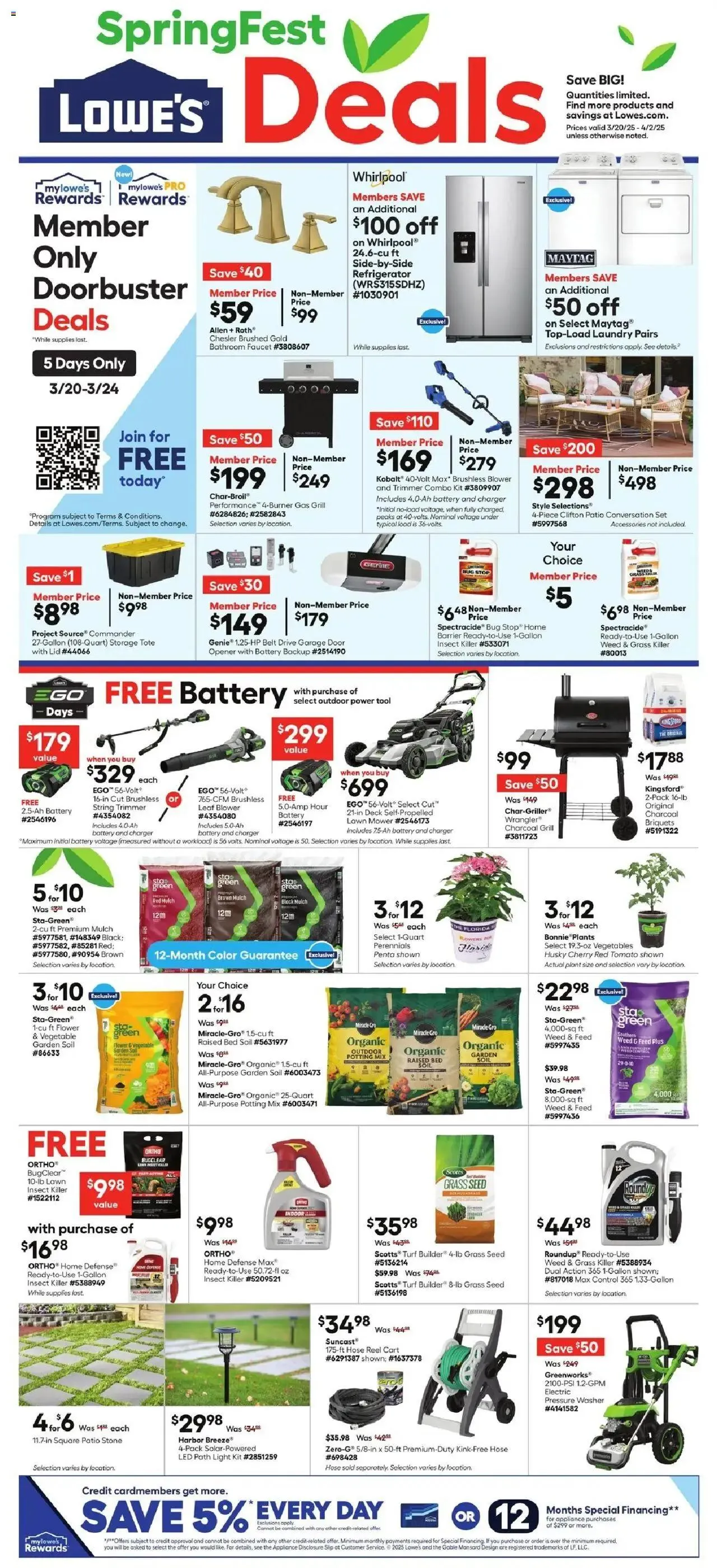 Weekly ad Lowe's Weekly Ad from March 20 to April 2 2025 - Page 1