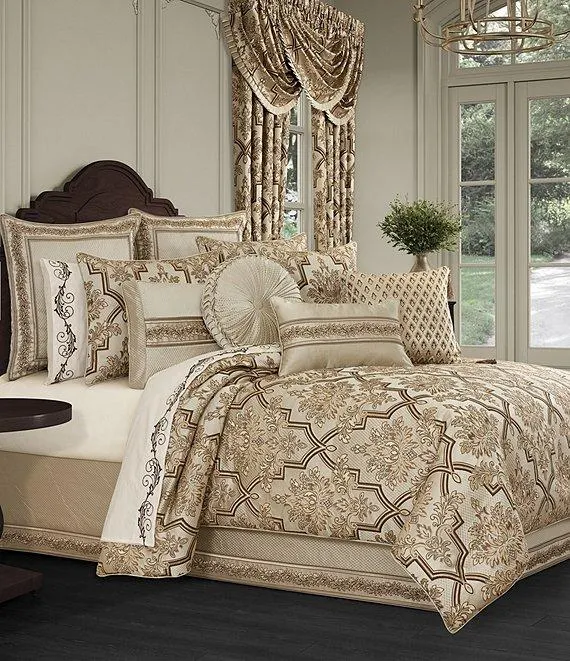 Gold Cost Oversized Woven Damask Comforter Set