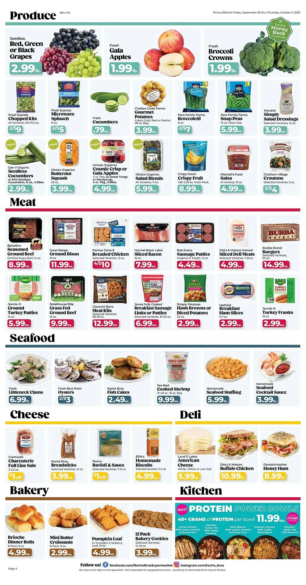 Weekly ad Roche Bros weekly ad from September 26 to October 2 2025 - Page 4