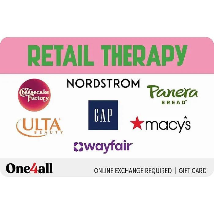 Retail Therapy $50.00 Gift Card,