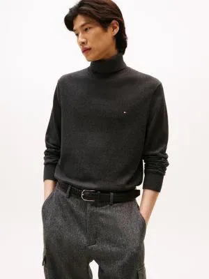 Cotton-Cashmere Blend Turtleneck Sweater